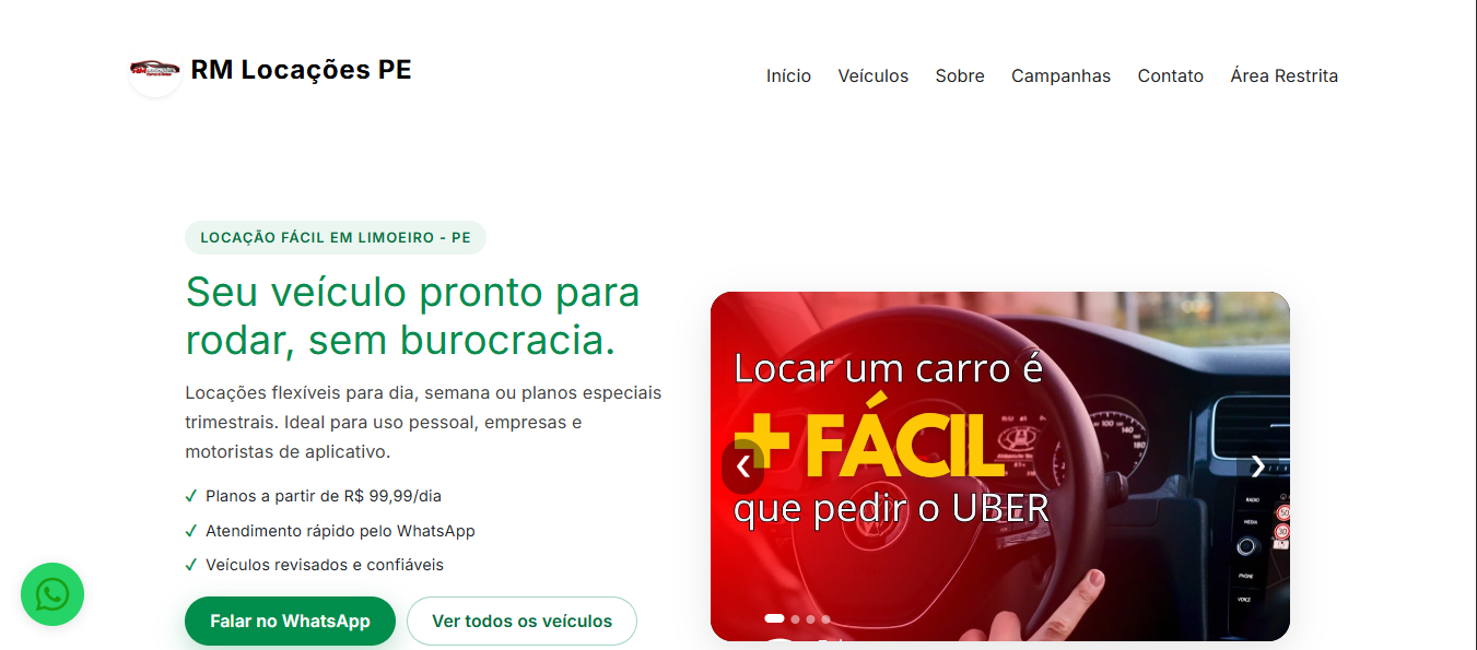 Preview RM Locações